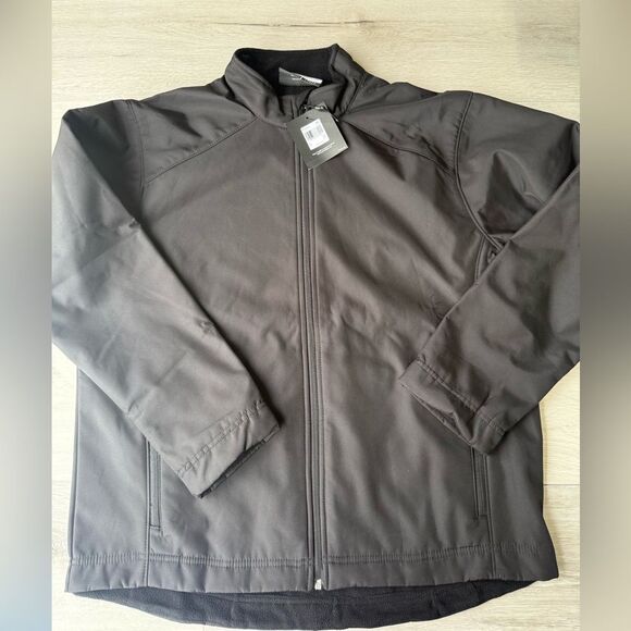 Page and Tuttle Mens Softshell Golf Athletic Outerwear Jacket Large Black nwt - Picture 4 of 5